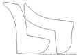 journey 3M Clear Bra Door Cup Precut PPF Diagram