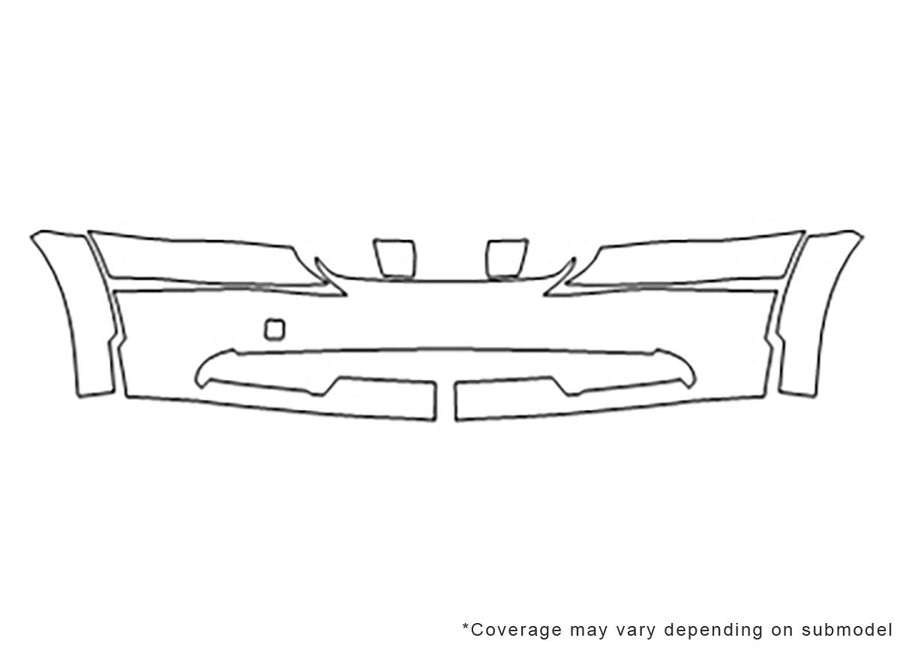 journey 3M Clear Bra Bumper Precut PPF Diagram