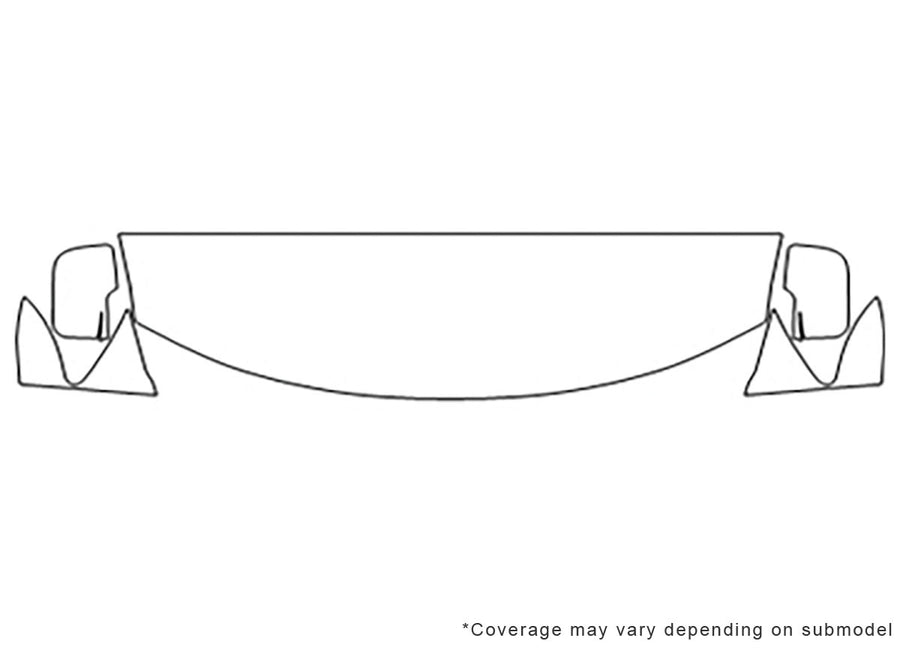 journey 3M Clear Bra Hood Precut PPF Diagram