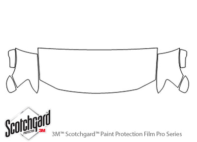 magnum 3M Clear Bra Hood Precut PPF Diagram
