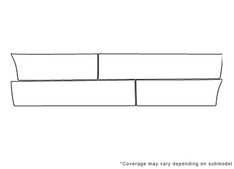 magnum 3M Clear Bra Door Cup Precut PPF Diagram
