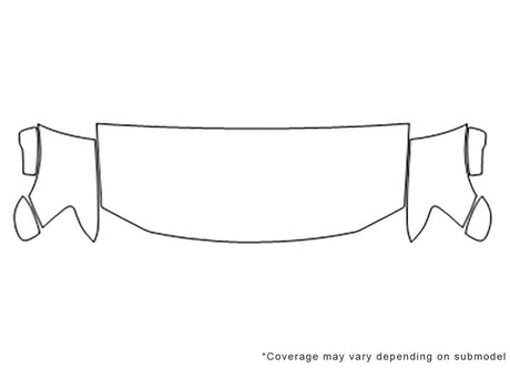 magnum 3M Clear Bra Hood Precut PPF Diagram