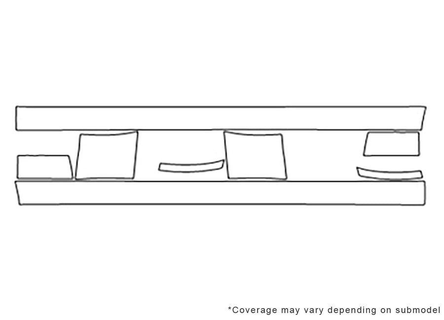 magnum 3M Clear Bra Door Cup Precut PPF Diagram
