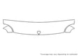 neon 3M Clear Bra Hood Precut PPF Diagram