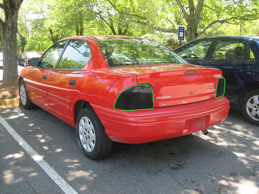 neon Tail Light Tint Installation Points