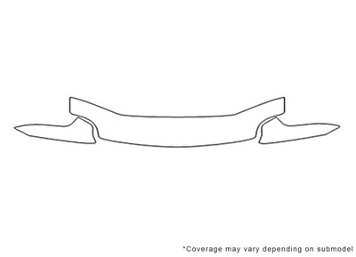 neon Avery Dennison Clear Bra Hood Precut PPF Diagram