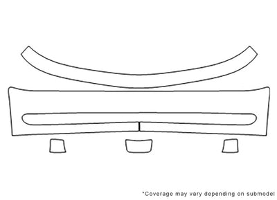 neon Avery Dennison Clear Bra Bumper Precut PPF Diagram
