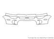 neon Avery Dennison Clear Bra Bumper Precut PPF Diagram