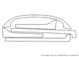 neon Avery Dennison Clear Bra Door Cup Precut PPF Diagram