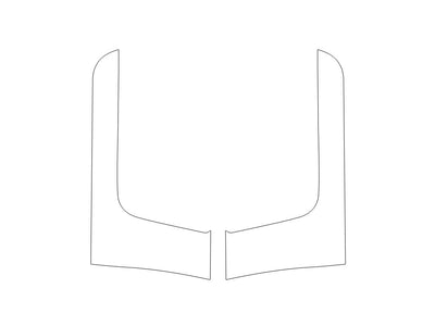 promaster 3M Clear Bra Door Cup Precut PPF Diagram