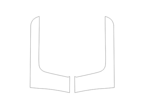 promaster 3M Clear Bra Door Cup Precut PPF Diagram