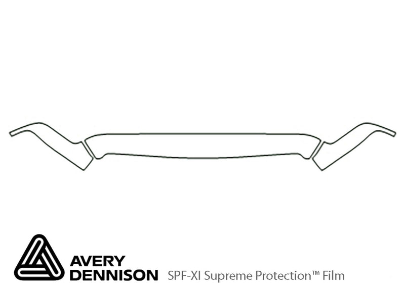 ram Avery Dennison Clear Bra Hood Precut PPF Diagram