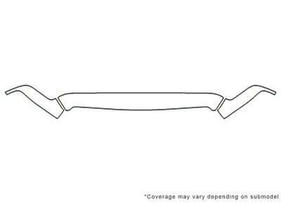 ram 3M Clear Bra Hood Precut PPF Diagram