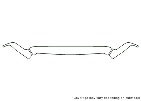 ram 3M Clear Bra Hood Precut PPF Diagram