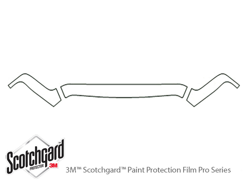 ram 3M Clear Bra Hood Precut PPF Diagram
