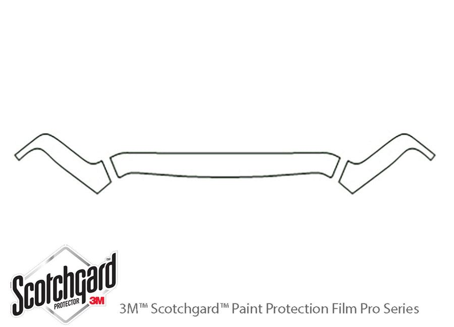 ram 3M Clear Bra Hood Precut PPF Diagram