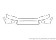 ram 3M Clear Bra Bumper Precut PPF Diagram