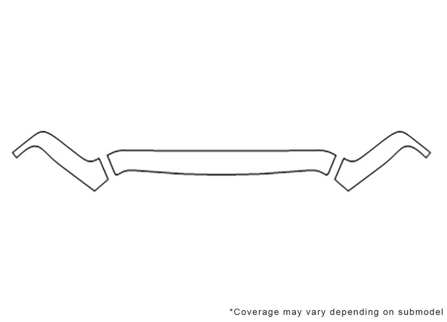 ram 3M Clear Bra Hood Precut PPF Diagram