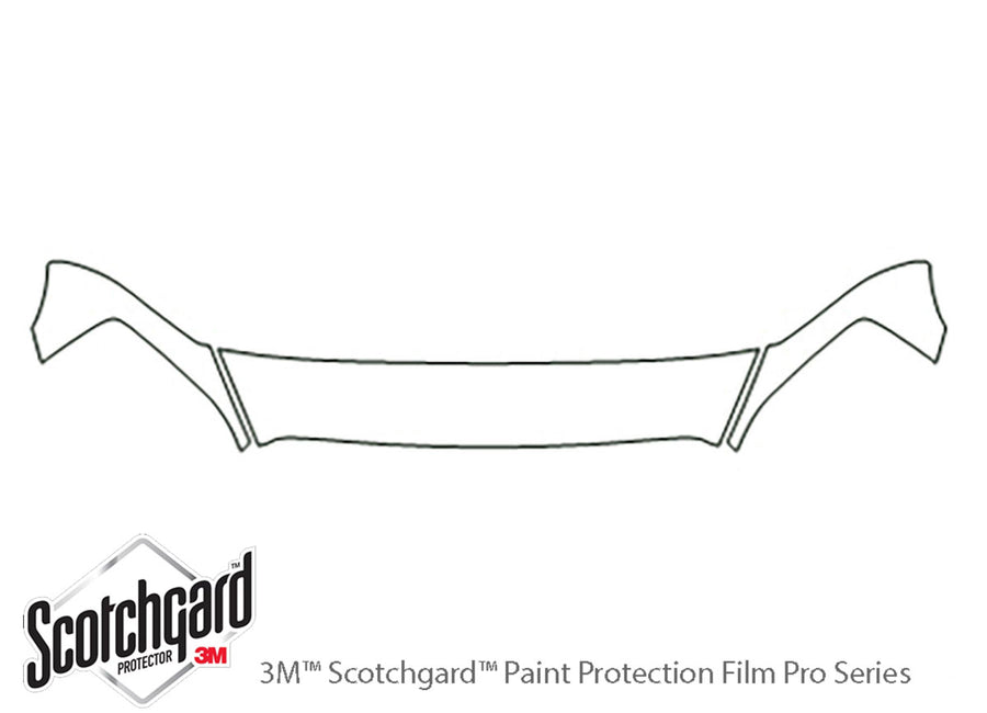 ram 3M Clear Bra Hood Precut PPF Diagram
