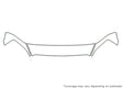 ram 3M Clear Bra Hood Precut PPF Diagram