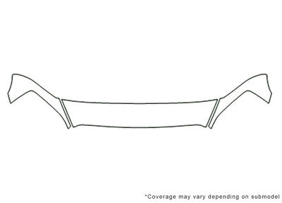 ram 3M Clear Bra Hood Precut PPF Diagram