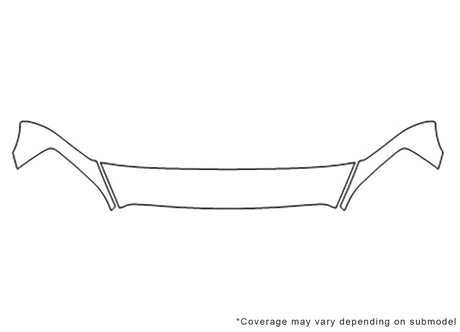 ram Avery Dennison Clear Bra Hood Precut PPF Diagram