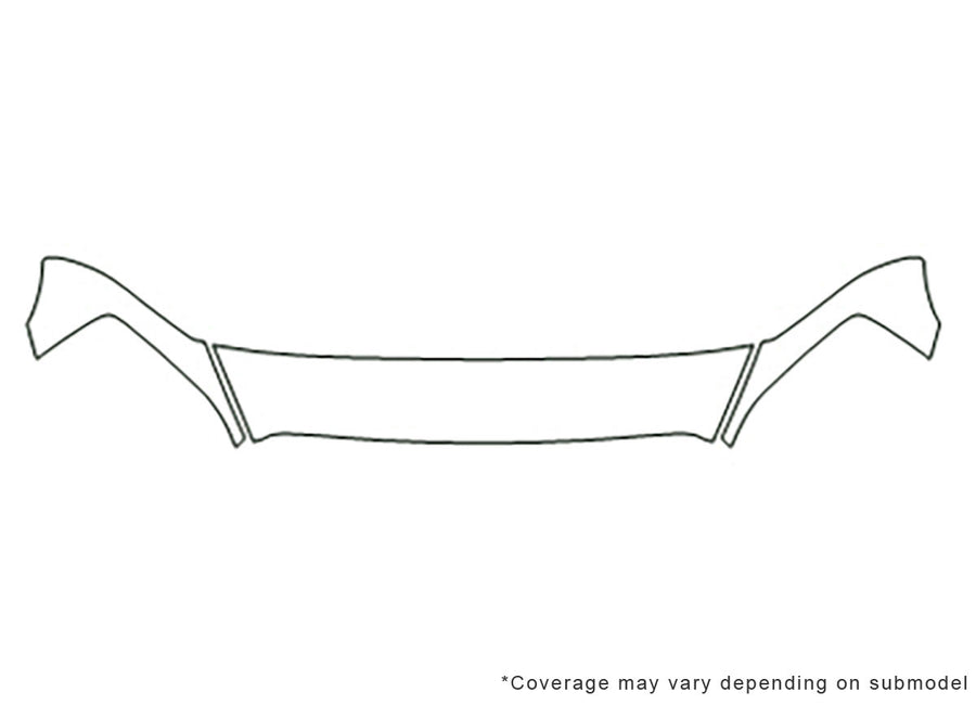 ram Avery Dennison Clear Bra Hood Precut PPF Diagram