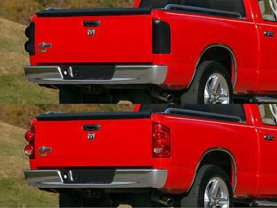 ram Before and After Smoked Taillights