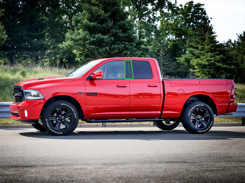 dodge ram 2009-2018 (crew cab / quad cab) Pillar Post Trim Installation Location