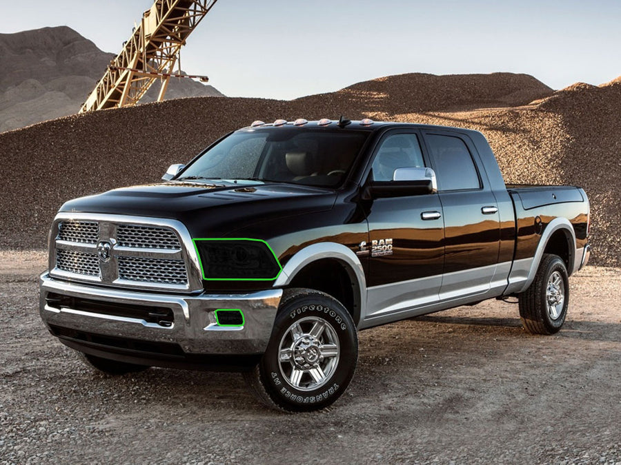 dodge ram 2011-2018 Headlight Tint Location