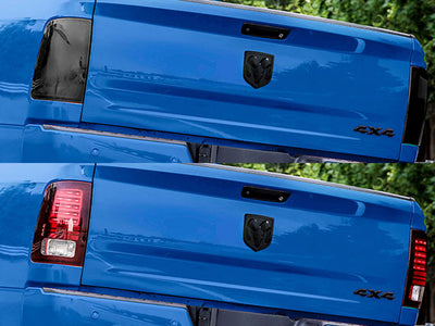 ram Before and After Smoked Taillights