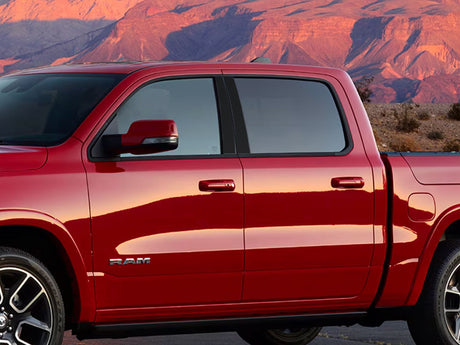 dodge ram 2019-2024 (crew cab / quad cab) Carbon Fiber Pillar Cover Diagram