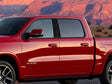 dodge ram 2019-2024 (crew cab / quad cab) Brushed Aluminum Black Pillar Cover Diagram