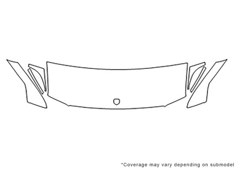 sprinter 3M Clear Bra Hood Precut PPF Diagram