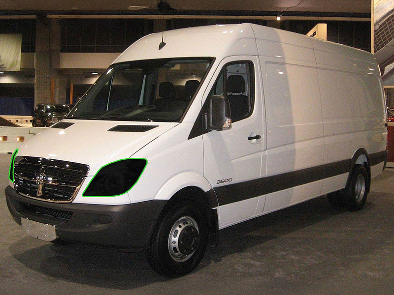 dodge sprinter 2003-2006 Headlight Tint Location