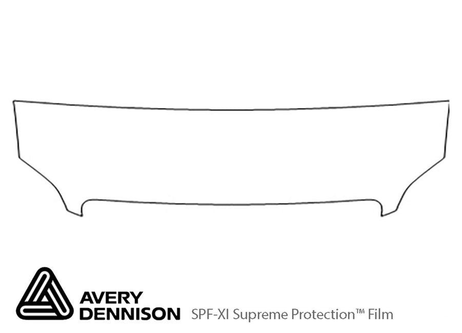 sprinter Avery Dennison Clear Bra Hood Precut PPF Diagram