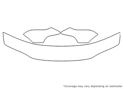stratus Avery Dennison Clear Bra Hood Precut PPF Diagram