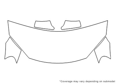 stratus Avery Dennison Clear Bra Hood Precut PPF Diagram