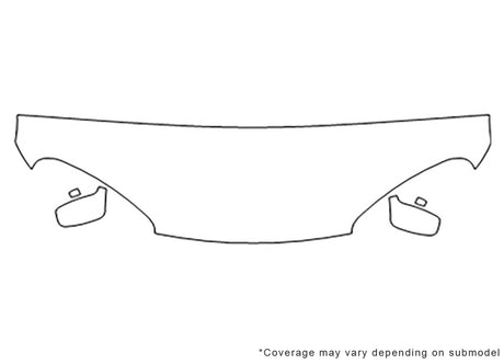 viper 3M Clear Bra Hood Precut PPF Diagram