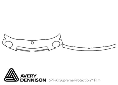 viper Avery Dennison Clear Bra Bumper Precut PPF Diagram