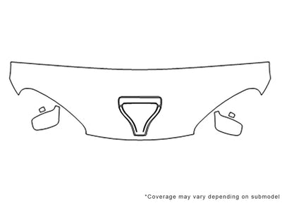viper 3M Clear Bra Hood Precut PPF Diagram