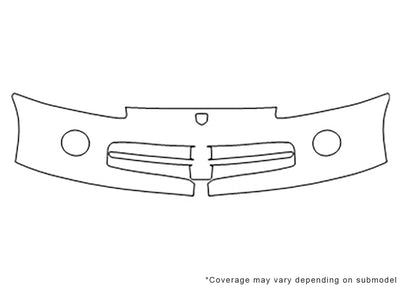 viper Avery Dennison Clear Bra Bumper Precut PPF Diagram