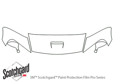 viper 3M Clear Bra Hood Precut PPF Diagram
