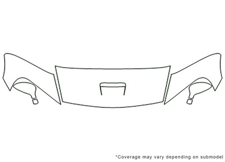 viper 3M Clear Bra Hood Precut PPF Diagram
