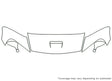 viper Avery Dennison Clear Bra Hood Precut PPF Diagram