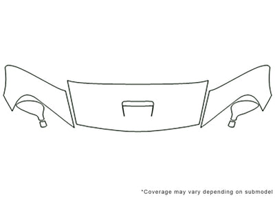 viper Avery Dennison Clear Bra Hood Precut PPF Diagram