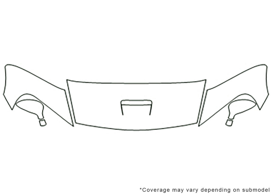 viper Avery Dennison Clear Bra Hood Precut PPF Diagram