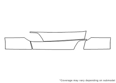 viper 3M Clear Bra Door Cup Precut PPF Diagram
