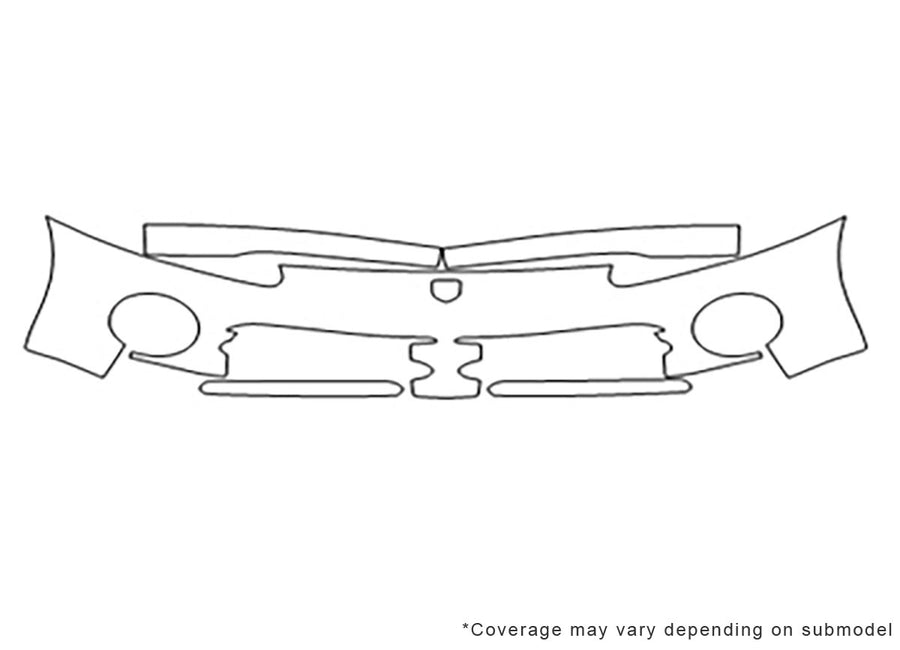 viper 3M Clear Bra Bumper Precut PPF Diagram