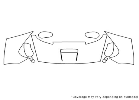 viper 3M Clear Bra Hood Precut PPF Diagram